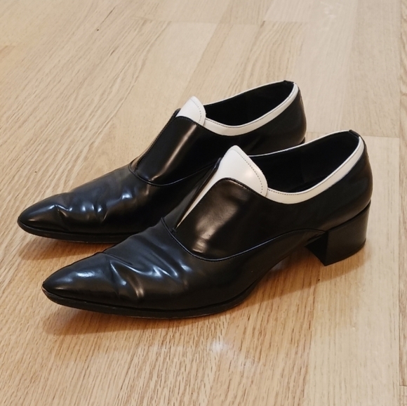 Hostpick🌞 Prada sz40 Calzature Donna brogues shoes twotone spats brogues boots - Picture 5 of 11